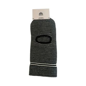 Autumn Headwear Black & White Striped Balaclava